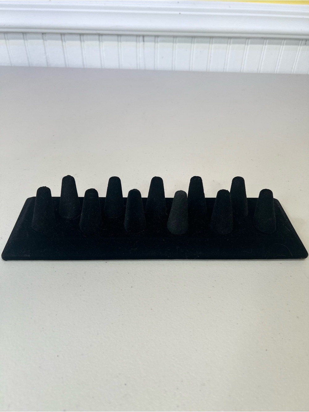 Velvet Ring Display Tray - Black